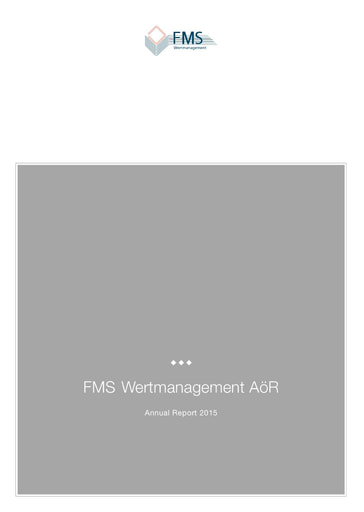 FMS Wertmanagement AöR - Annual Report 2015