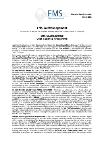 Debt Issuance Programme - Alleviated Base Prospectus July 2021