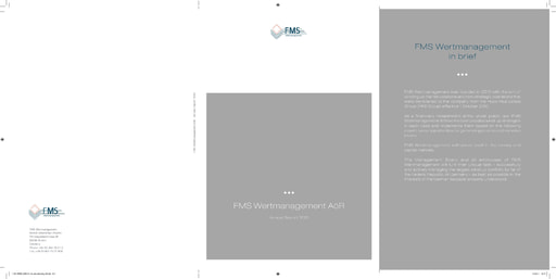 FMS Wertmanagement AöR - Annual Report 2010